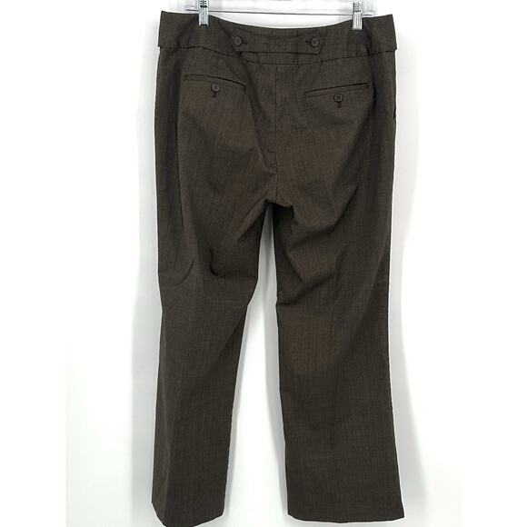 Axcess by Liz Claiborne Women’s Size 14 Brown Stretch Flare Dress Pants Bootcut - Picture 2 of 11